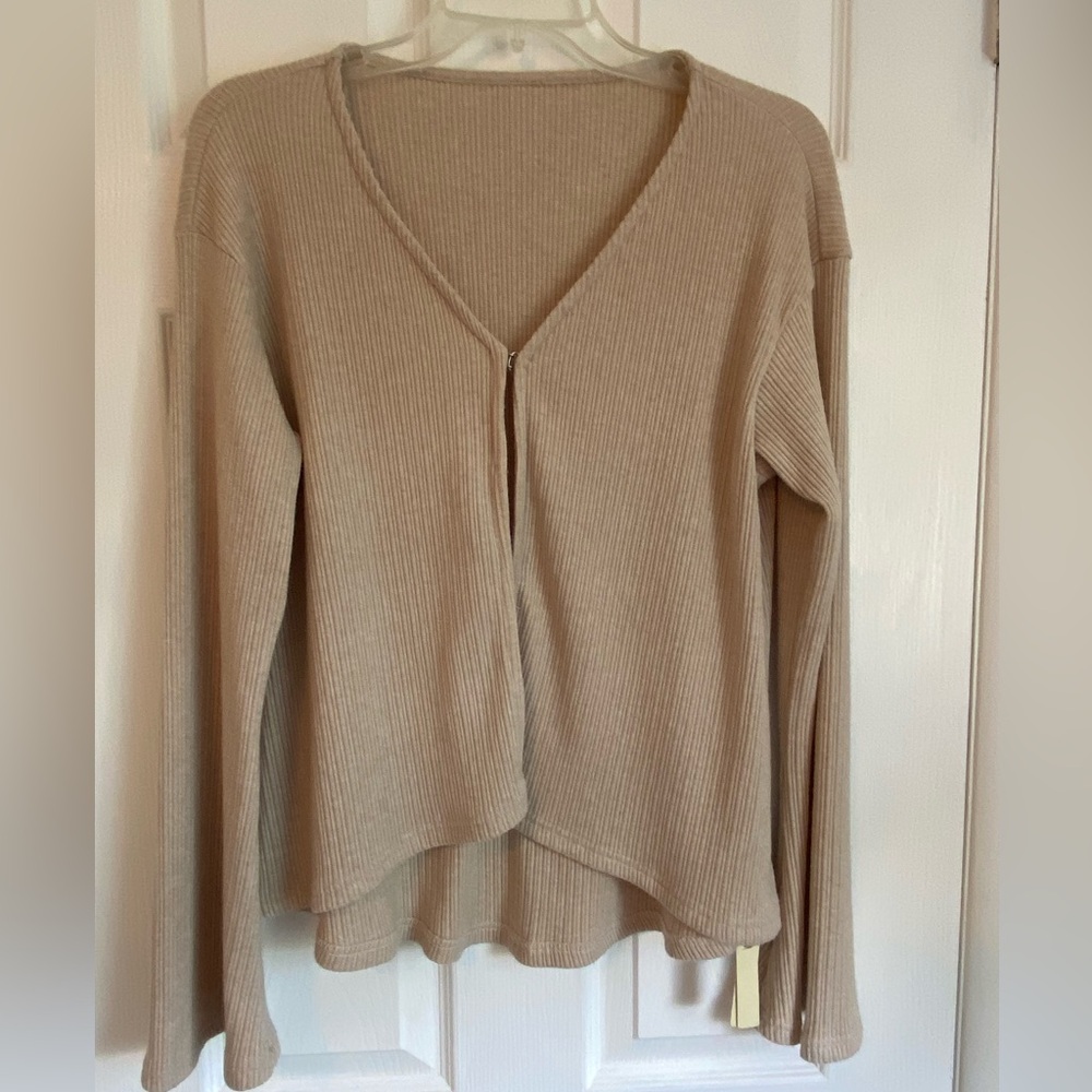 OGL Beige Ribbed Knitwear